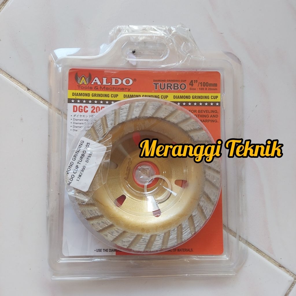 id4693 Diamond cup wheel Turbo gerinda 4" 4 inchi Aldo