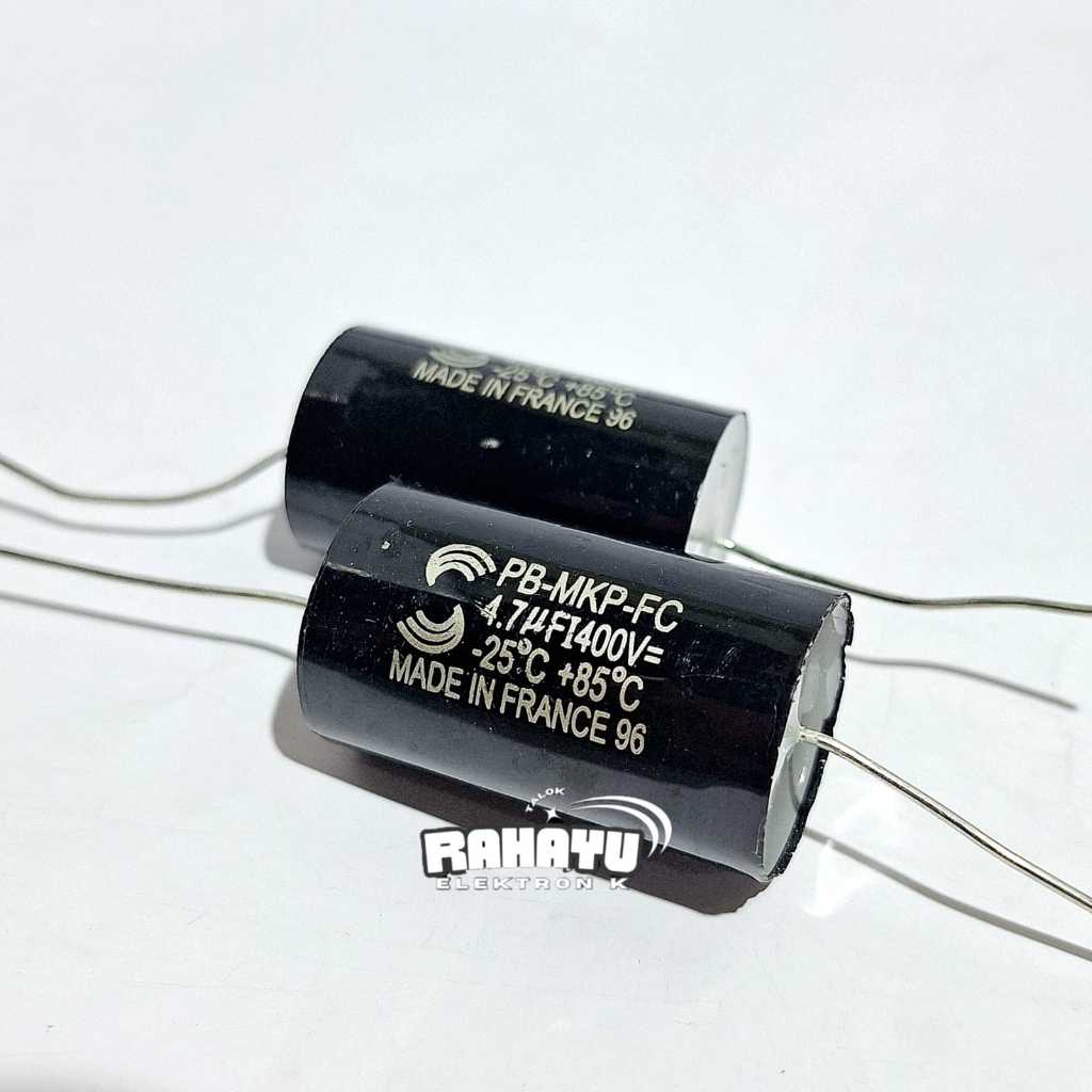 Kapasitor solun milar MKP audio bulat solun 4,7uf 400V 475 400V