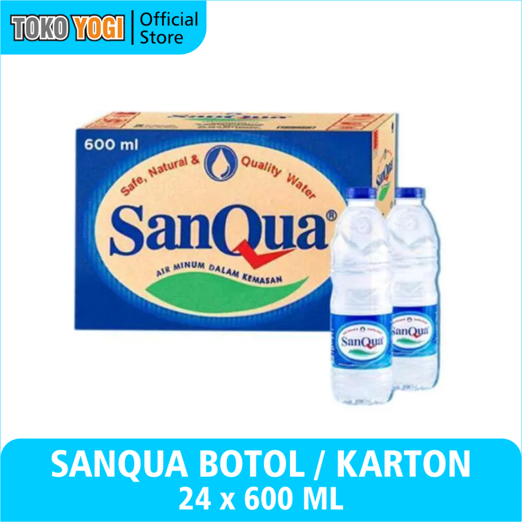 

SANQUA AIR MINERAL 600ml BOTOL MINI ISI 24 || KARTON