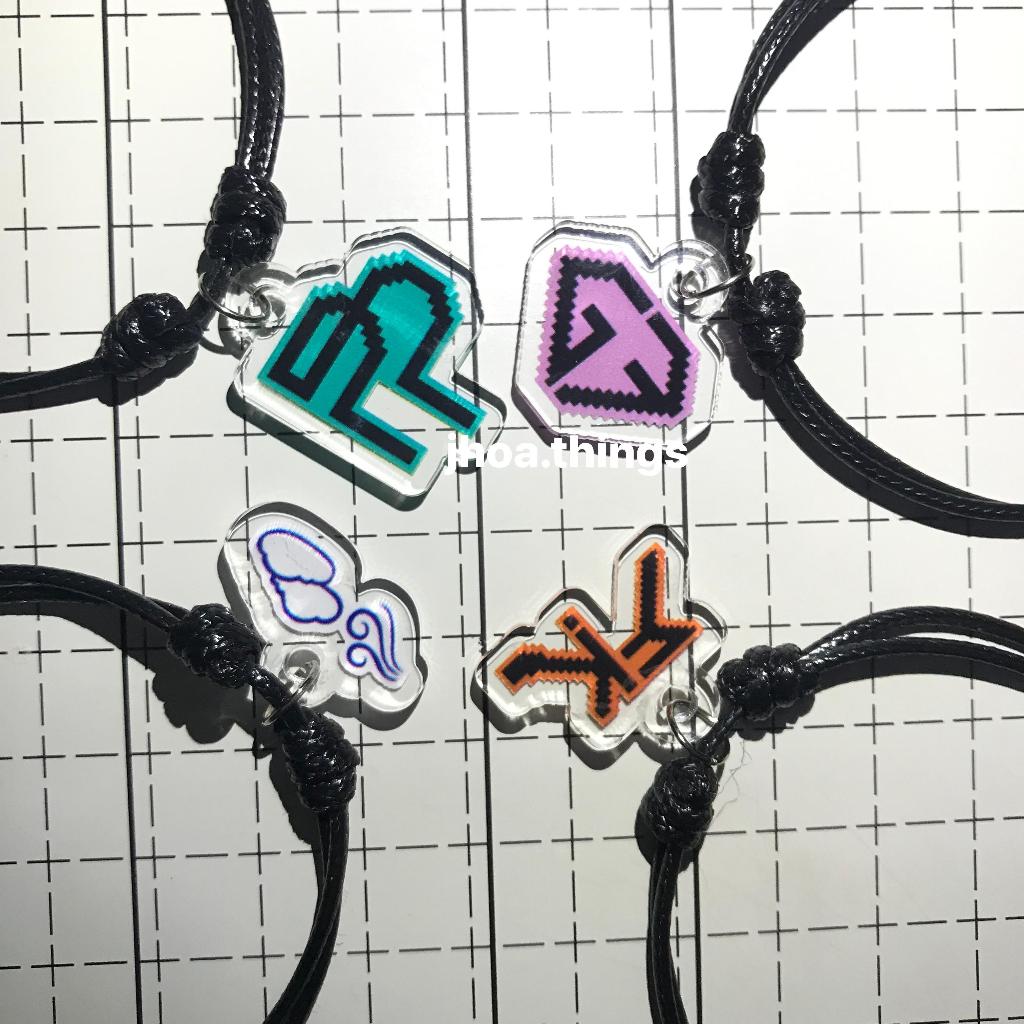 GELANG KALUNG STRAP PHONE KEYCHAIN THAI ENTHU ACRYLIC 2 SISI BRACELET NECKLACE THAI GMMTV PONDPHUWIN