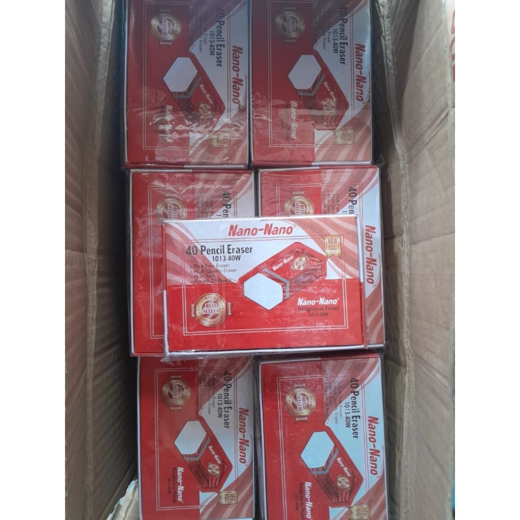 

penghapus nano nano warna putih isi 40 pc ✓ LLK