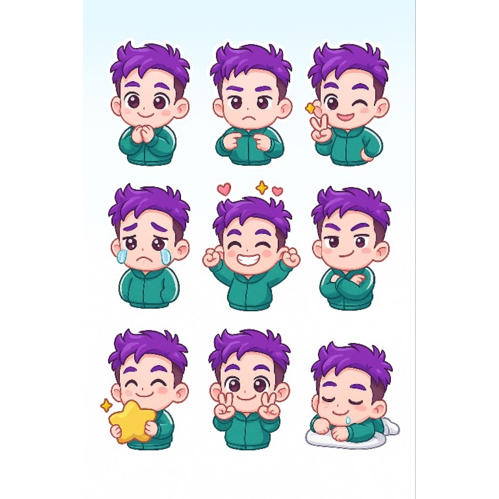 

Sticker pack THANOS Scuid game // TOP // BigBang // kpop