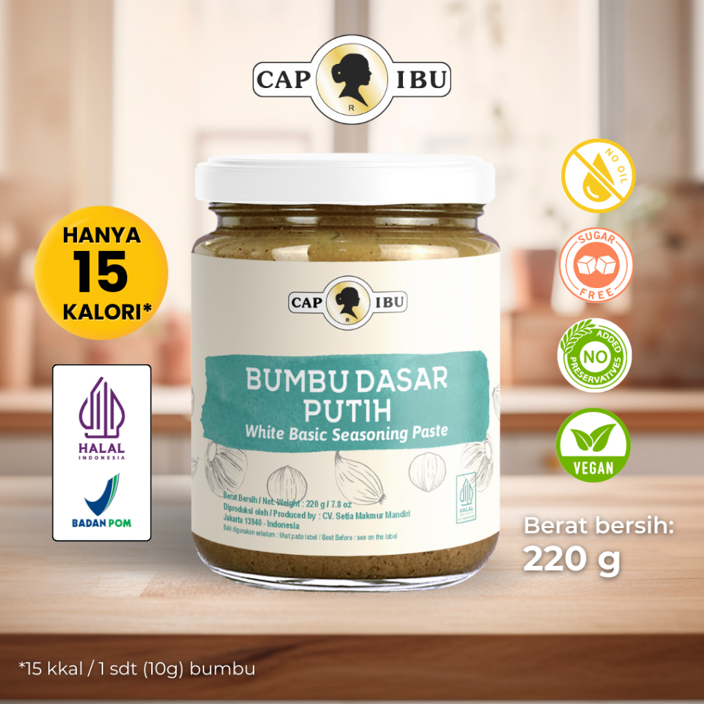 

CAP IBU Bumbu Dasar Putih 220gr