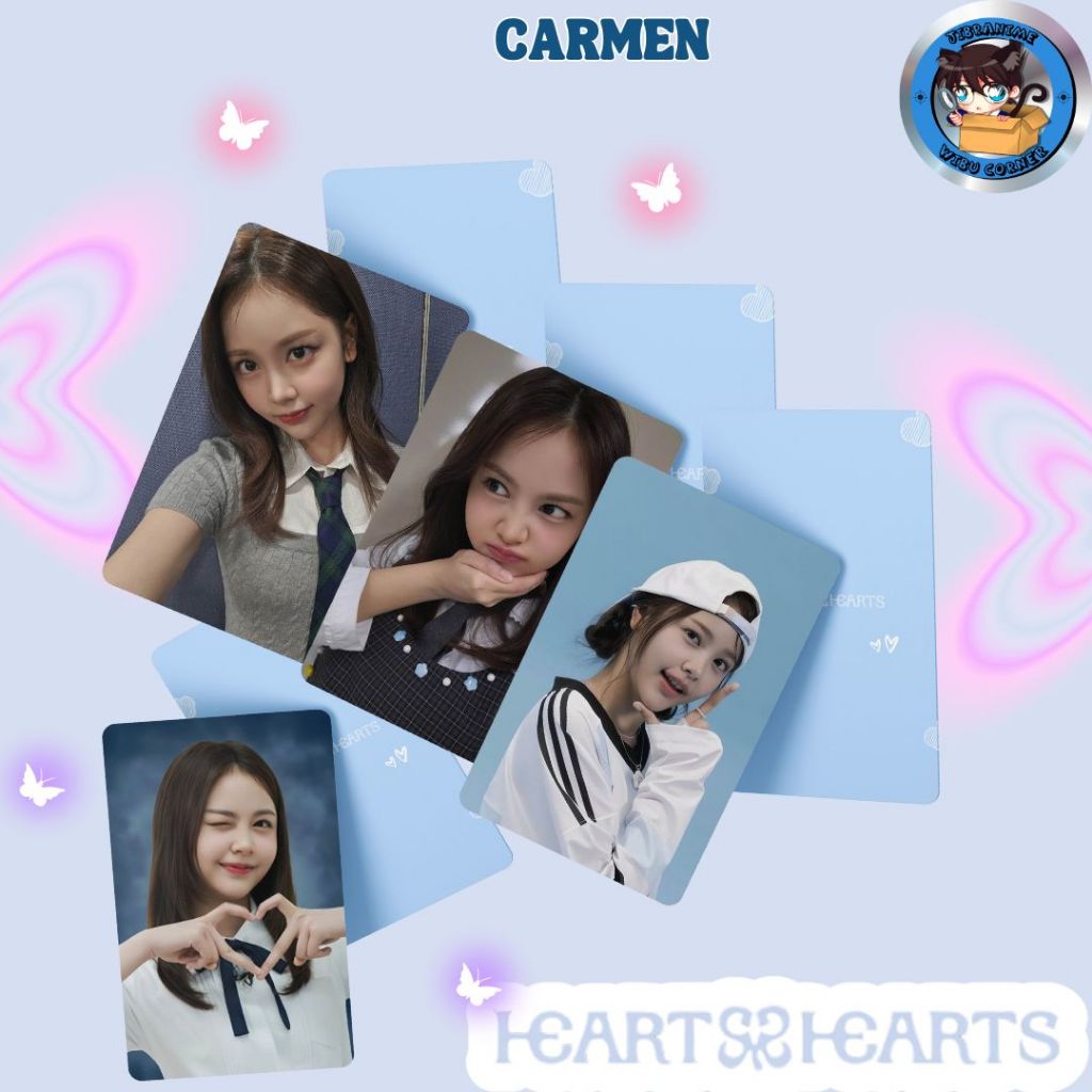 

POTOCARD CARMEN HEARTS 2 HEARTS [BISA COSTUME DESAIN BIAS MU!] / ID Card PVC / Kartu Member / Kartu Pelajar