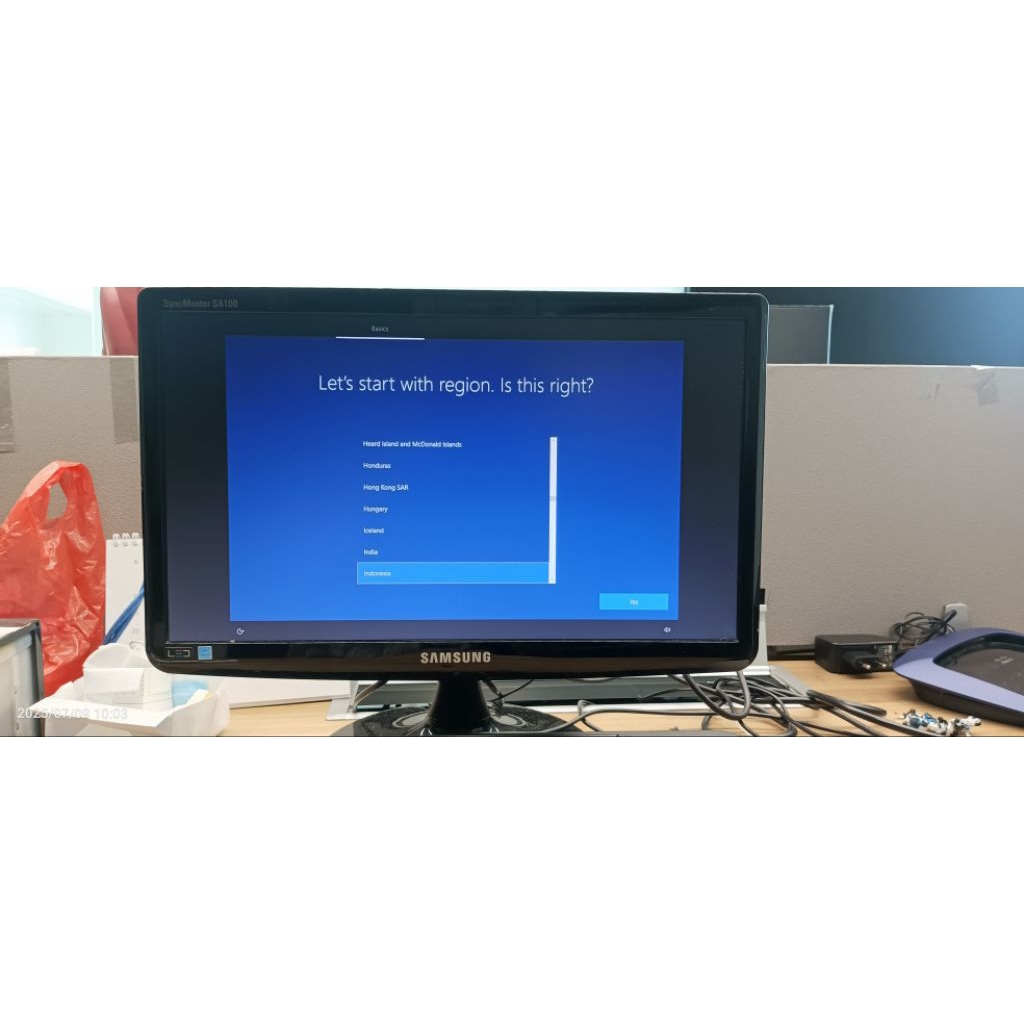 pc desktop Lenovo Thinkcentre M72E core i3-3220 ram 8gb ddr3 hardisk 500GB Monitor 19" Samsung LED L