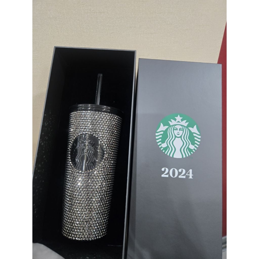 STARBUCKS TUMBLER SWAROSKI / RHINESTONE VERSI BLACKPINK ( LISA CHOICE) ORIGINAL - GLITTER RHINESTONE