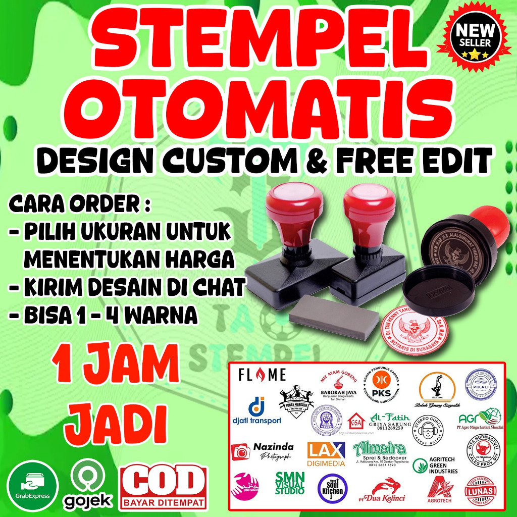 

Stempel , Stempel Logo, Stempel Lunas, Stempel Nama, Stempel Nama PT/CV/Prusahaan/Toko