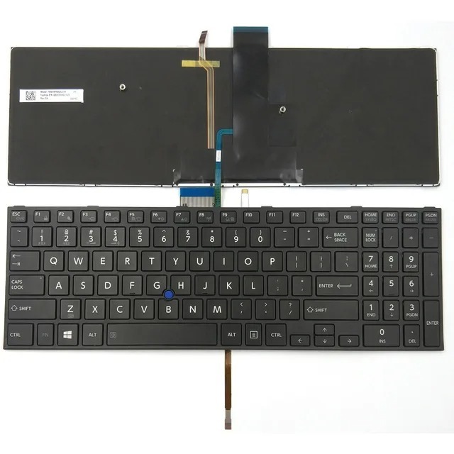 KEYBOARD TOSHIBA TECRA A50-C C50-C Z50-C BLACK HITAM WITH POINTER BACKLIGHT BACKLIT LAMPU LATAR