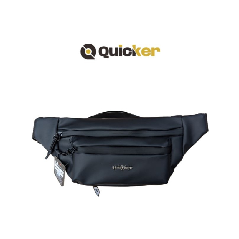 [WB04] Quicker - Tas Selempang Pria / Slingbag Pria / Waistbag Pria Anti Air