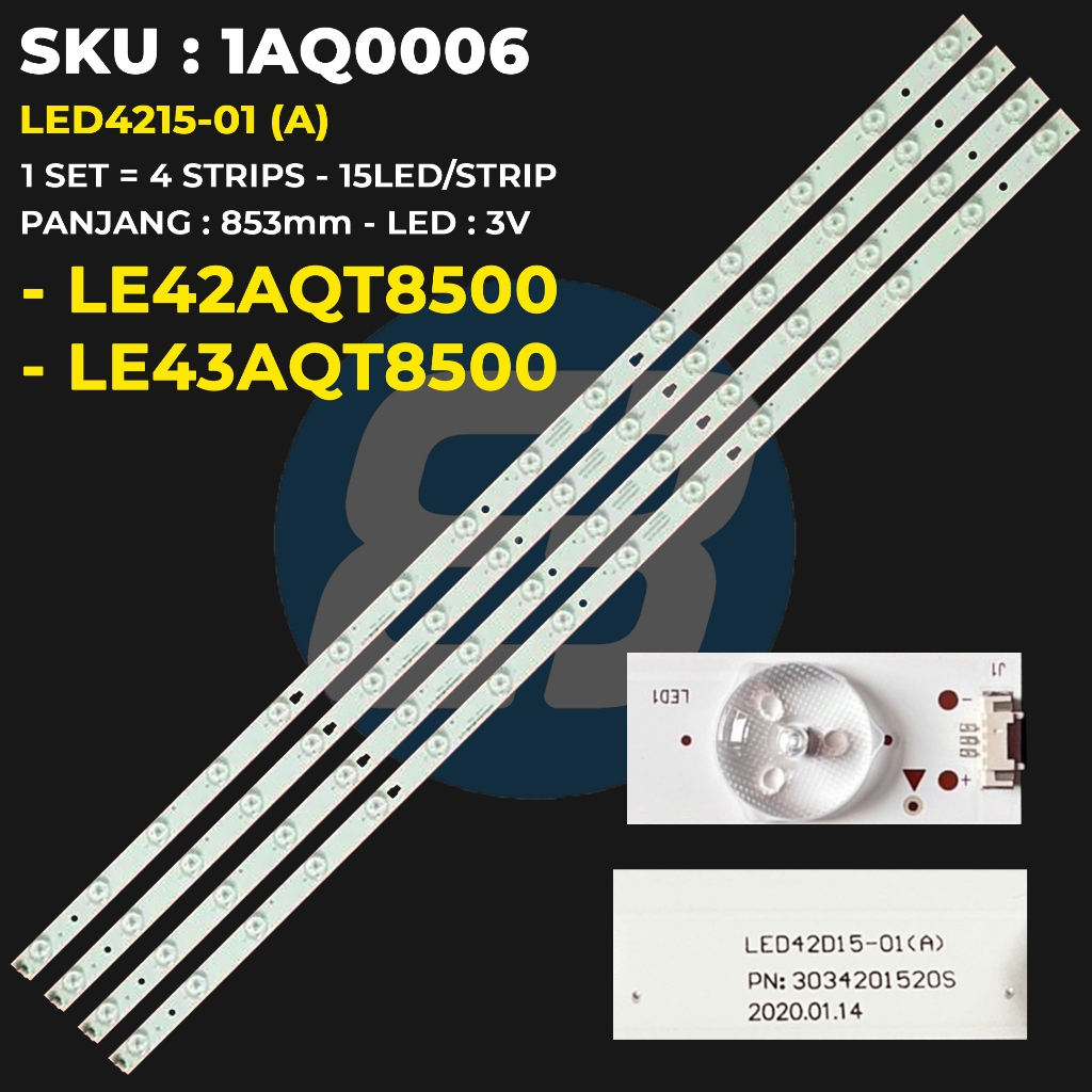 Backlight TV AQUA 42 Inch LE42AQT8500TF LE42AQT8500 LE43AQT8500