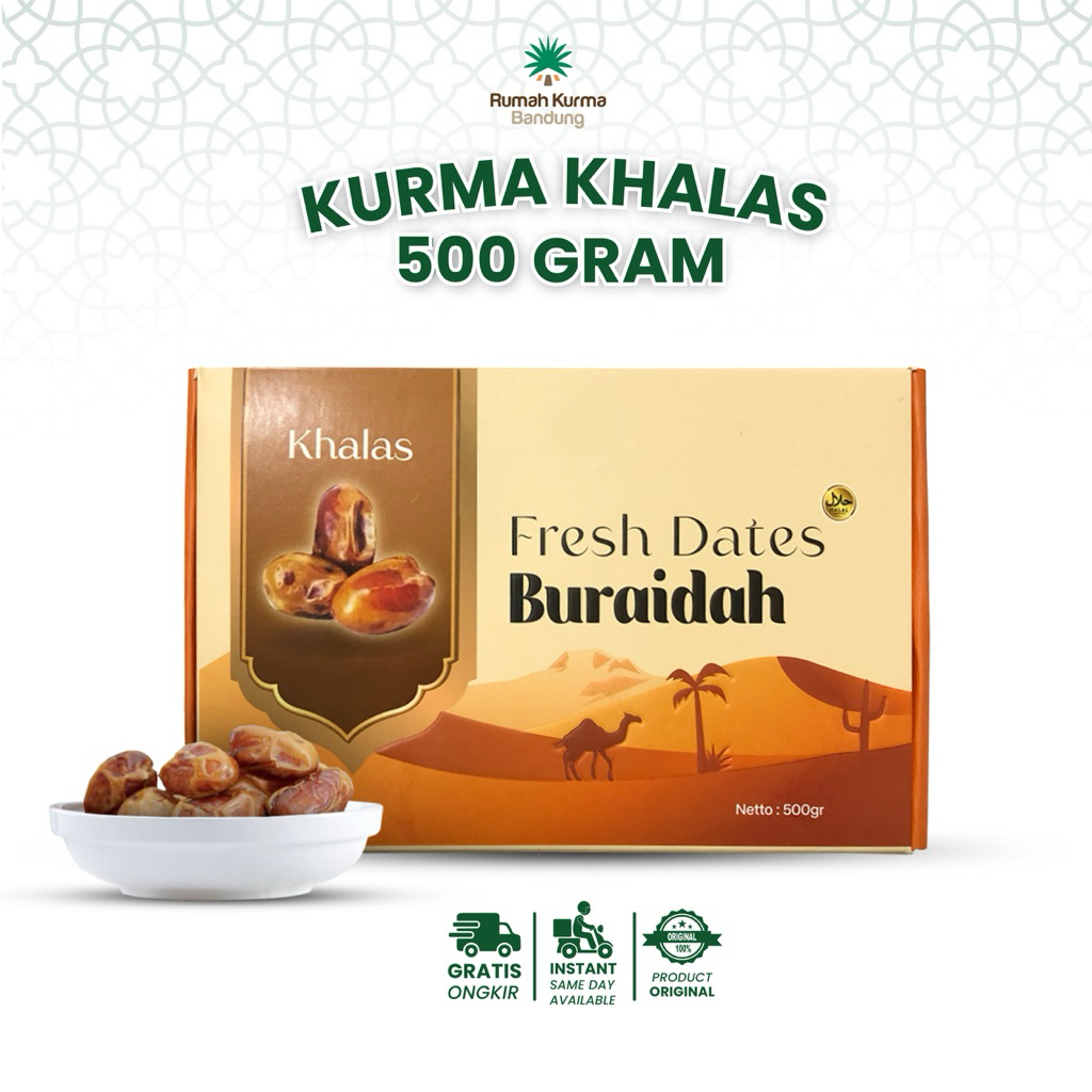 

Buraidah Kurma Khalas 500 Gram Original Khalas Dates Oleh Oleh Haji Umroh Premium