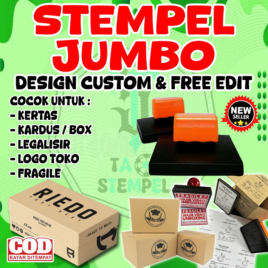 

Stempel Jumbo / Stempel Kardus / Legalisir / Fragile/ Bahan Kertas