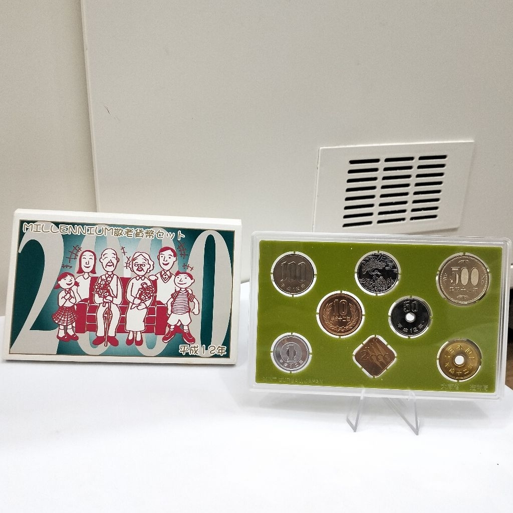 Koin Set Perak Jepang Seri Respect For The Aged Tahun 2000 Shio Naga Japan Mint