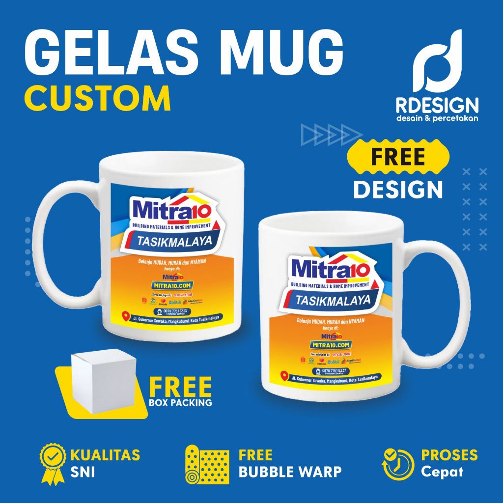 Mug Foto FREE DESIGN,  desain custom, desain suka-suka