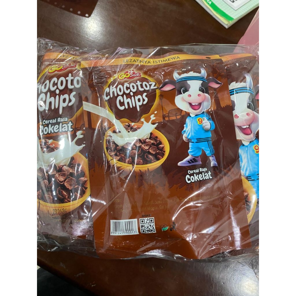 

Go Snack chocotoz chips isi 10bks 1 pack