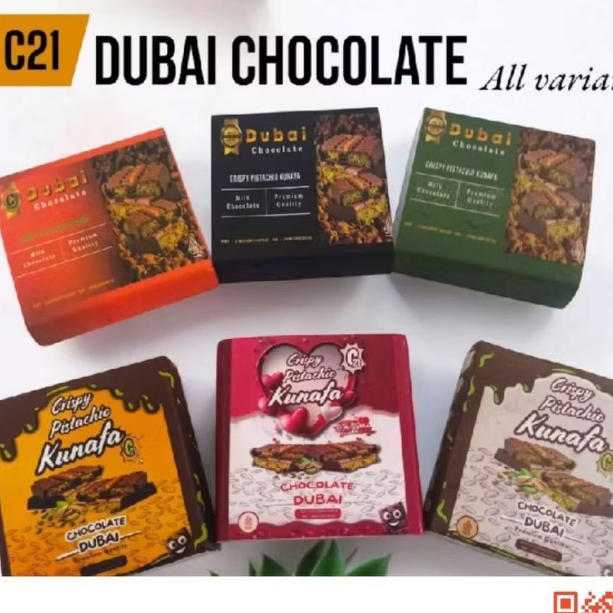 

C21 COKLAT VIRAL ABAD 21 / DUBAI CHOCOLATE /140GR / CRISPY PISTACHIO KUNAFA /PECINTA NYOKLAT VIRAL