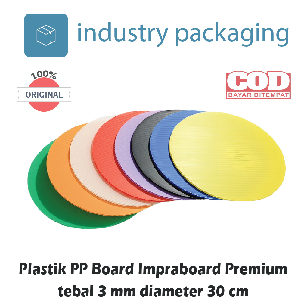 

Alas Kue Impraboard Bulat 30 cm – Tatakan Cake Board Tebal 3 mm