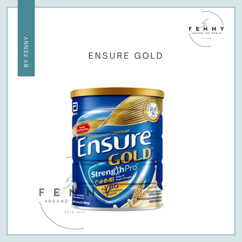 

ENSURE GOLD - COMPLETE NUTRITION - 400gr & 800gr - ORIGINAL MALAYSIA