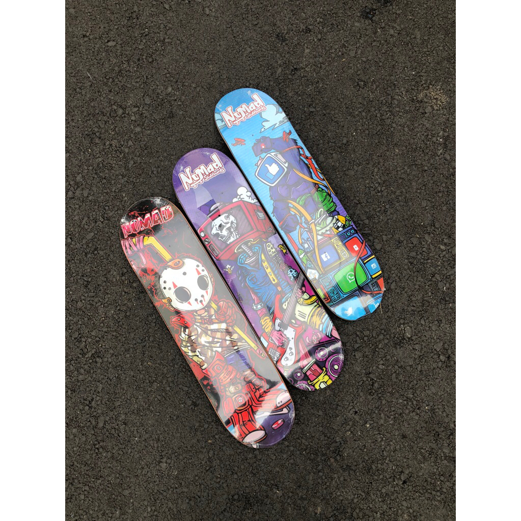 skateboard deck / papan “ NOMAD “ 8.0