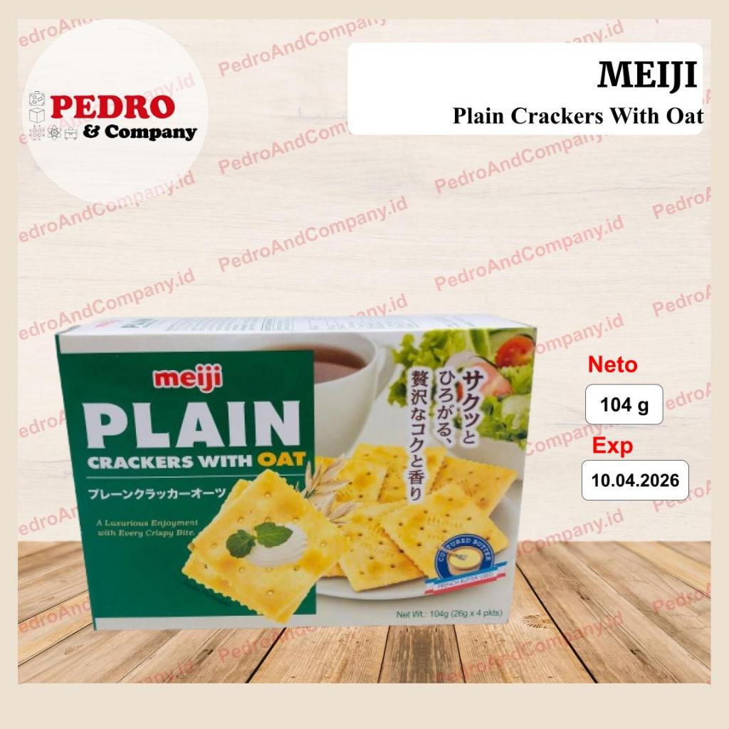 

Meiji Plain Crackers with Oat 104 gram biskuit kraker polos