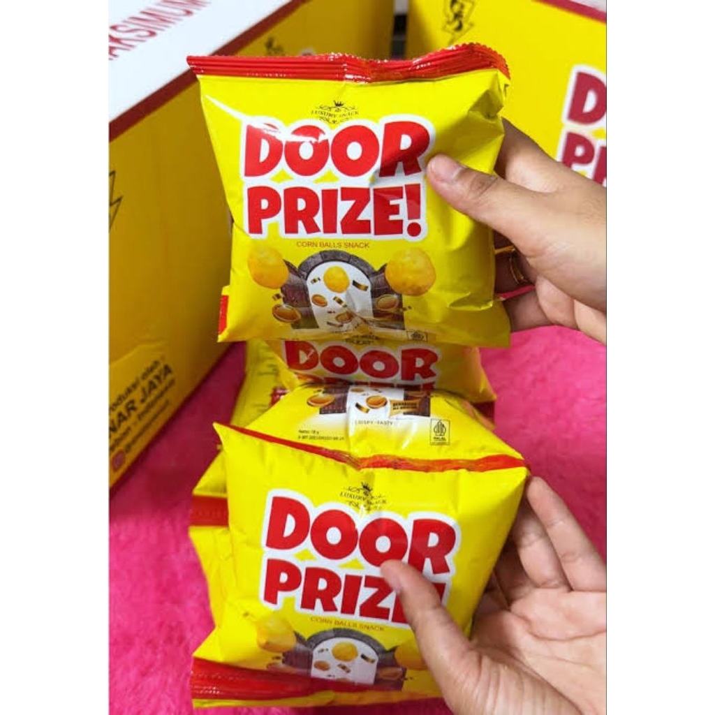 

snack viral DOOR PRIZE kemasan dus isi 40 pcs
