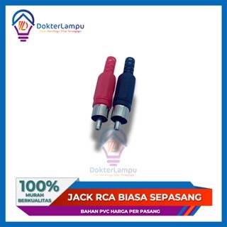 JACK RCA PLASTIK SEPASANG JEK RCA KUALITAS BAGUS