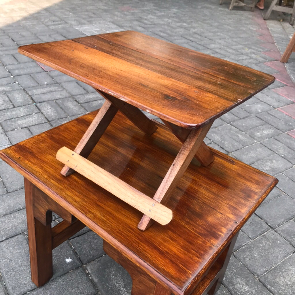 Meja Lipat Kayu / Meja Belajar / Meja Ngaji / Meja Kayu