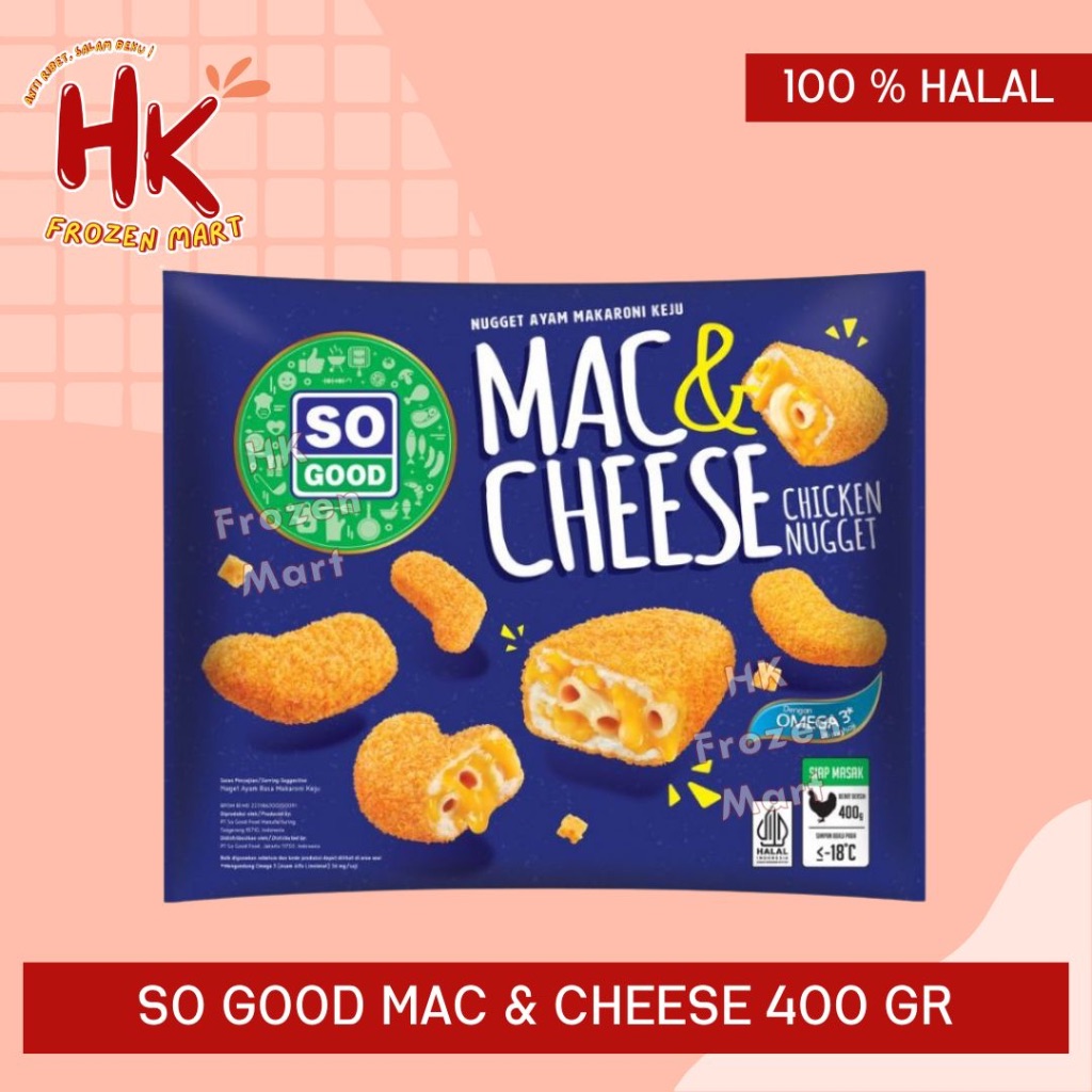 

So Good Mac & Cheese 400gr | chicken nugget sogood keju HK Frozen Mart