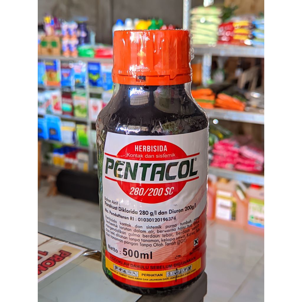 HERBISIDA PENTACOL 280/200 SC (500 ML) - RACUN RUMPUT KONTAK & SISTEMIK PEMBASMI LULANGAN