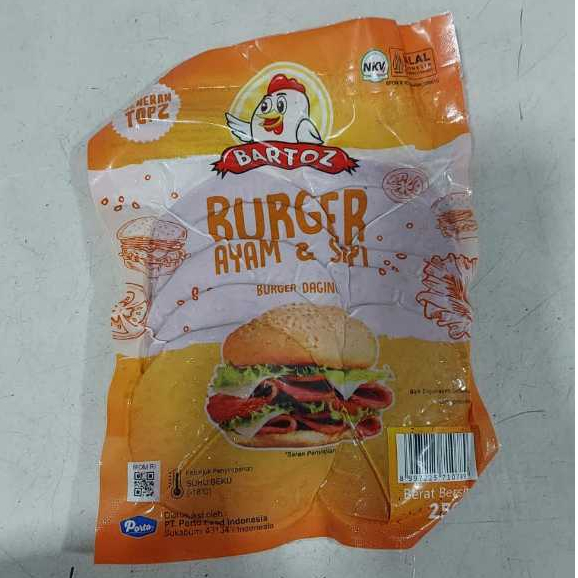 

Bartoz burger ayam sapi 250 gr