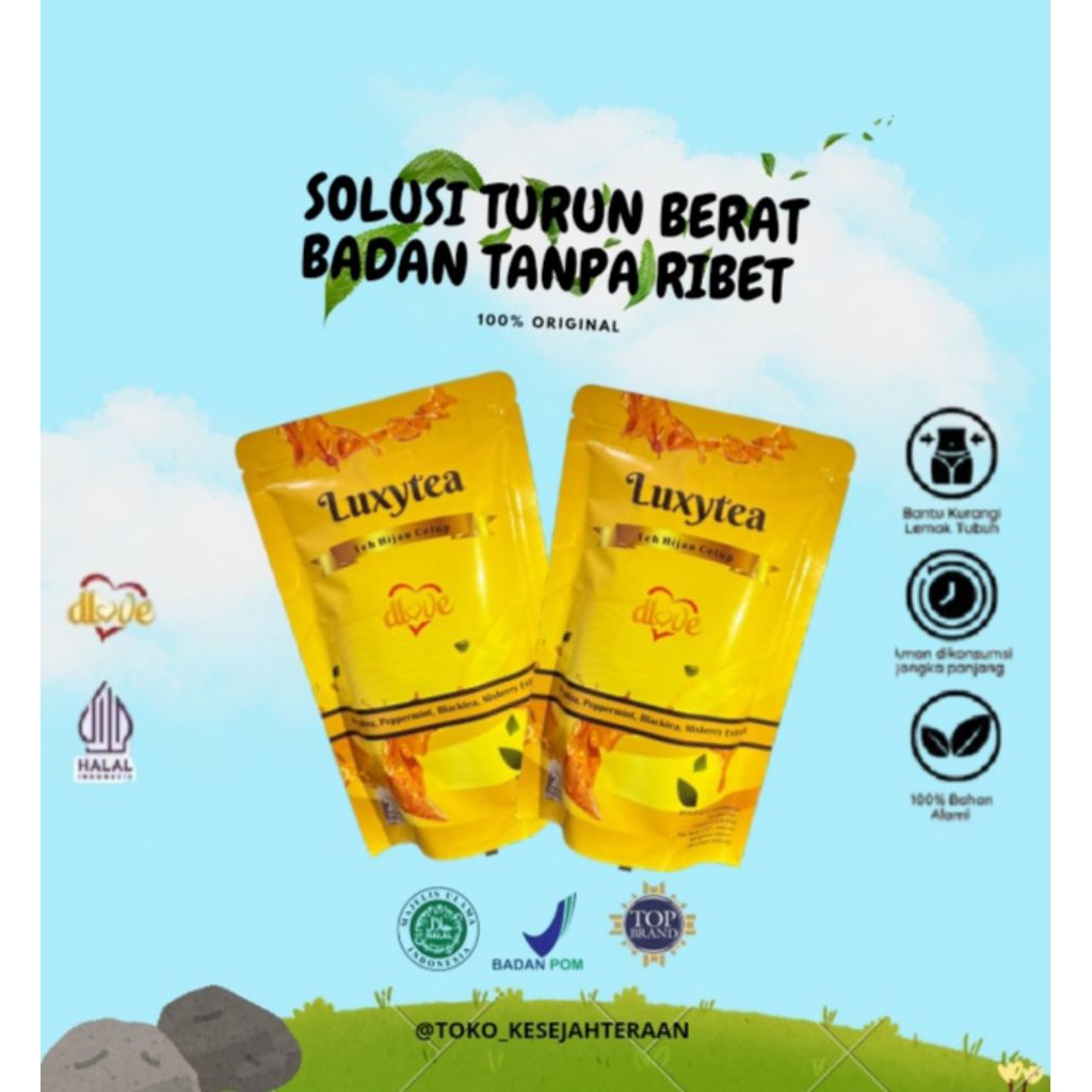 

(Terlaris) Dlove Luxytea - Teh Hitam Celup Tea Aslam Herbal Alami BPOM HALAL untuk Mengatasi Masalah Gerd dan Aslam Solusi Alami Aslam dan Gerd
