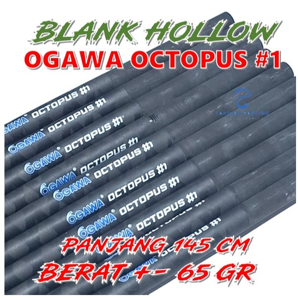 grafit Blank joran OGAWA OCTOPUS  #1 ( SUPER KAKU )  145cm diameter bawah  +- 12,5 mm diameter atas 