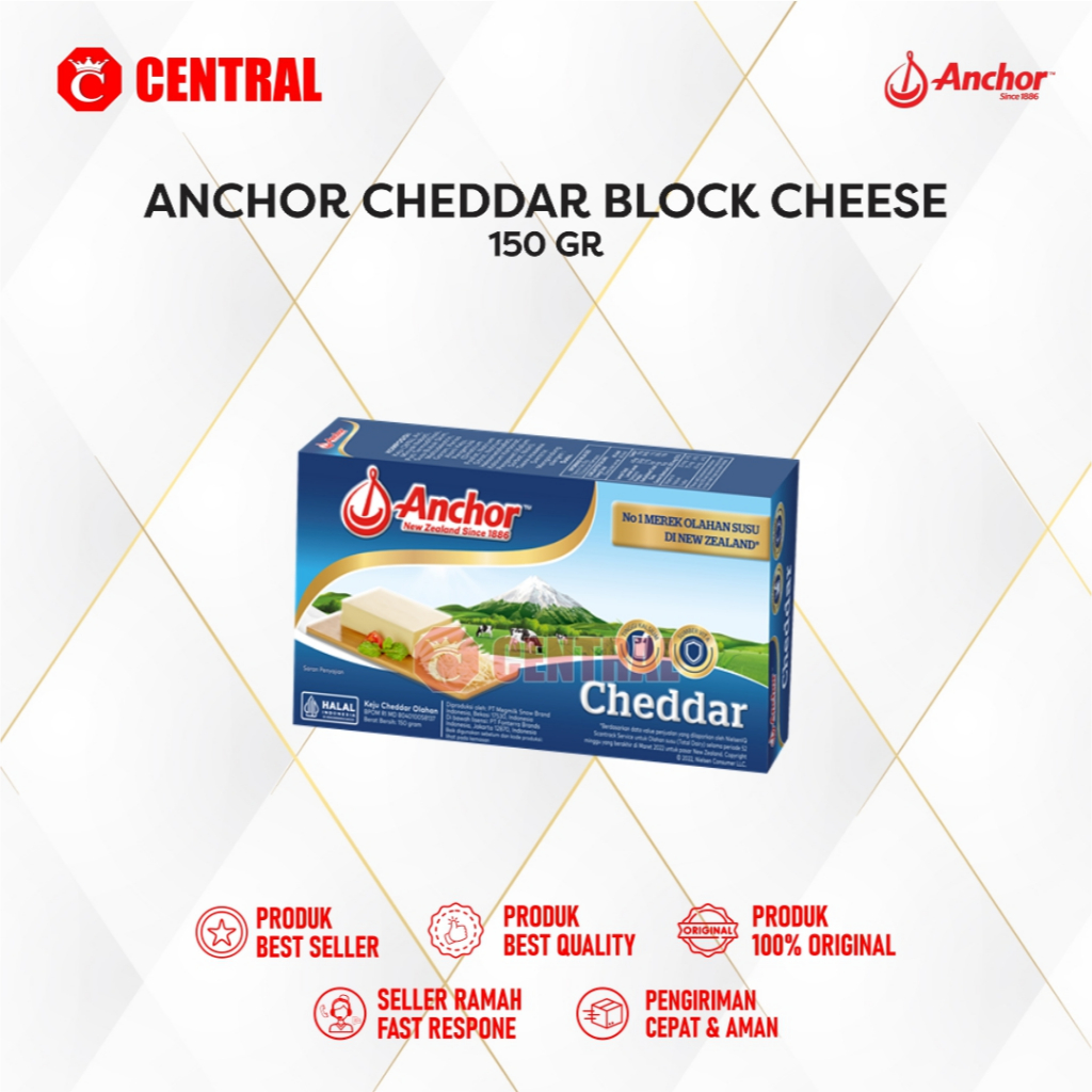 

Anchor Cheddar Block Cheese 150 gram