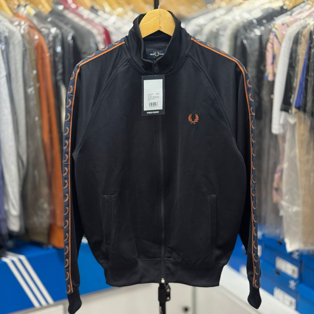Tracktop Fred Perry Contrast Tape Navy Nutflake BNWT Original 100%