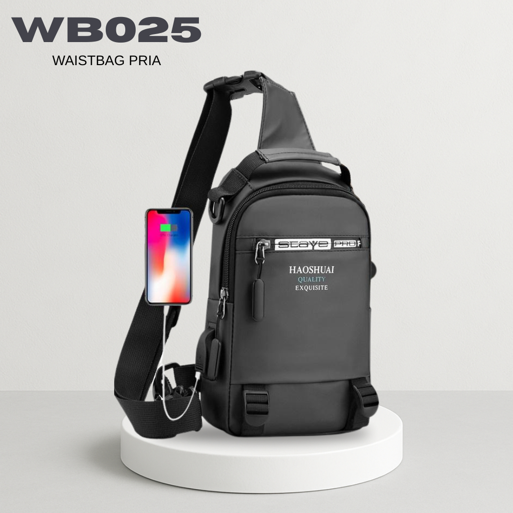 Tas Pinggang Pria Besar Waist Bag Tas Selempang Cowok