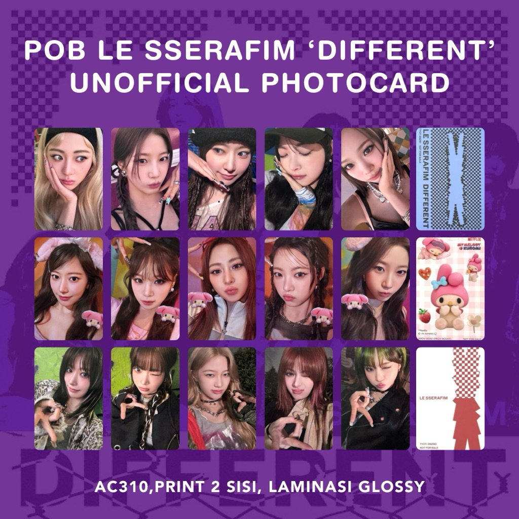POB L3 SSERAF1M ‘DIFFERENT’ JAPAN 4TH SINGLE UNOFFICIAL PHOTOCARD Standard Solo Limited Edition Offb