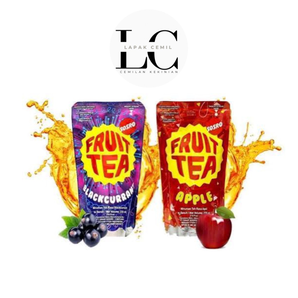 

FRUIT TEA 200ml Isi 4pcs/ Fruit Tea Pouch/ Fruit Tea Blackcurrant/ Fruit Tea Apple/ Minuman Segar