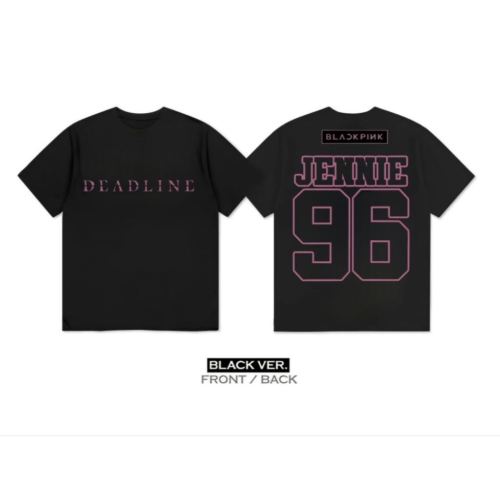 TSHIRT BLACKPINK DEADLINE WORLD TOUR MEMBER