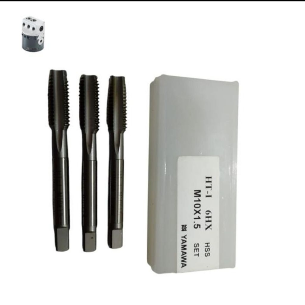 HT 6HX M10x1,5 SET || Hand tap M10 x 1,5 yamawa baru || Tap drat set
