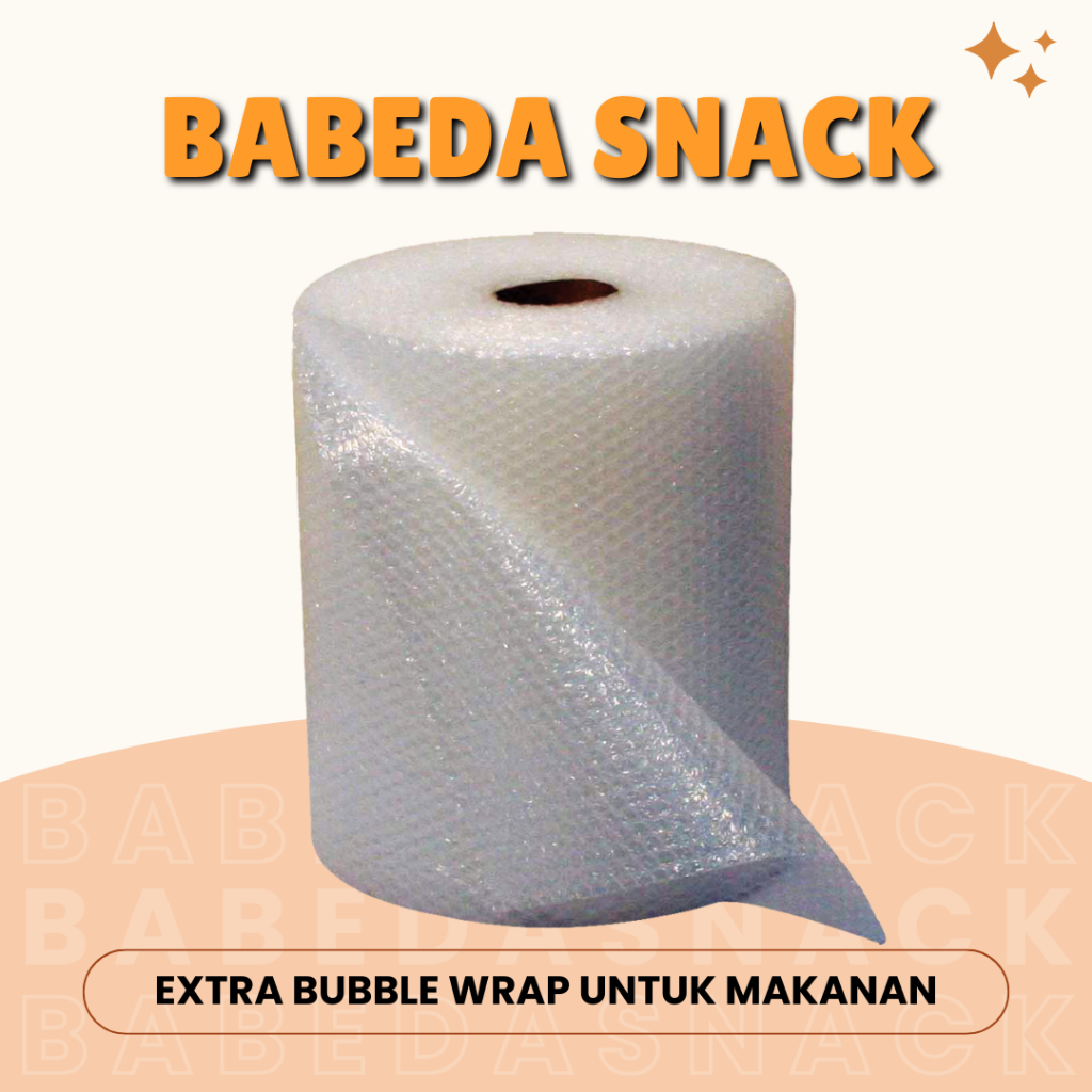 

EXTRA BUBBLE WRAP UNTUK PACKING MAKANAN - LEBIH AMAN - BABEDA SNACK