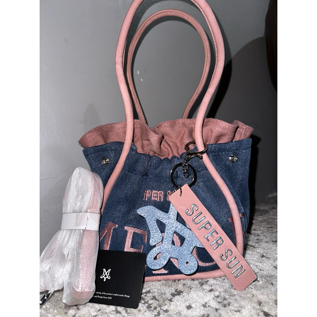 sisa 1 reject deffect TAS MERGE DENIM SUPERSUN ORIGINAL