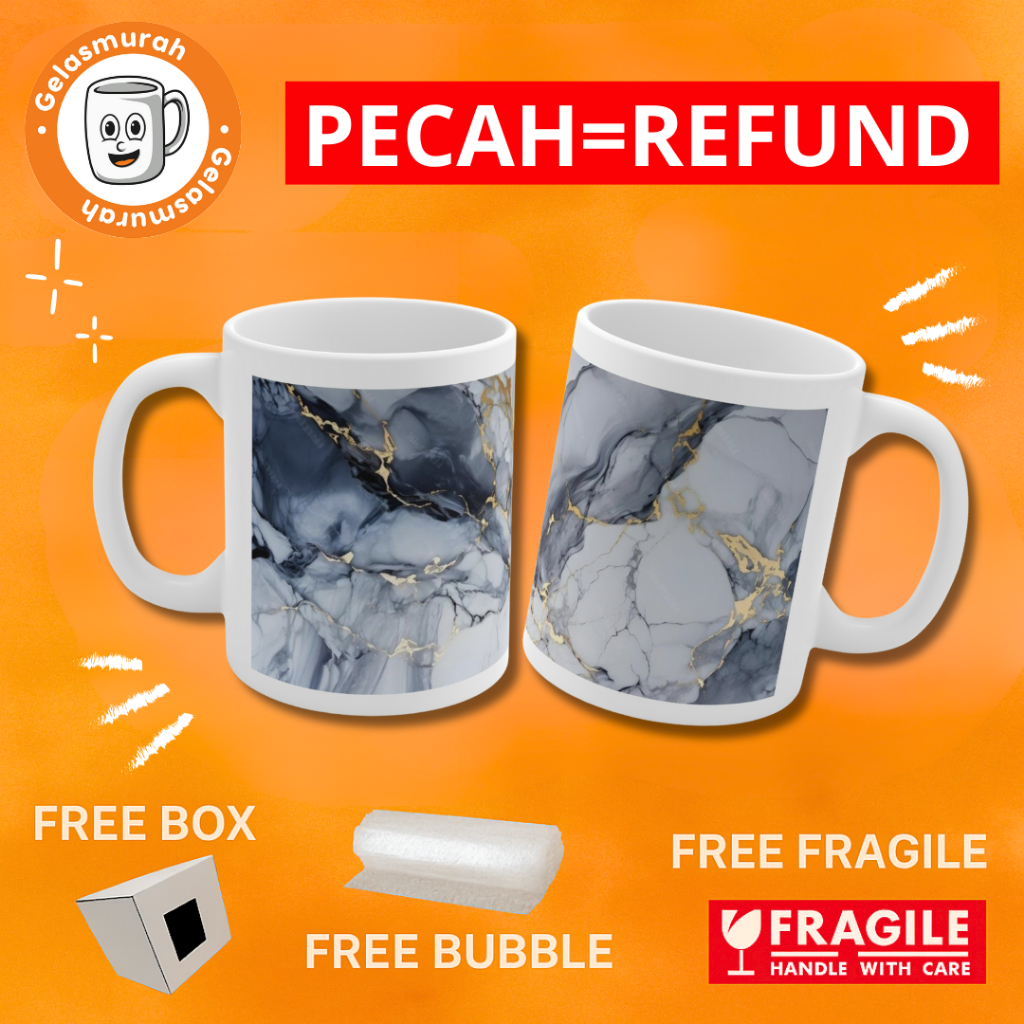 MUG KERAMIK MOTIF KERAMIK GELAP