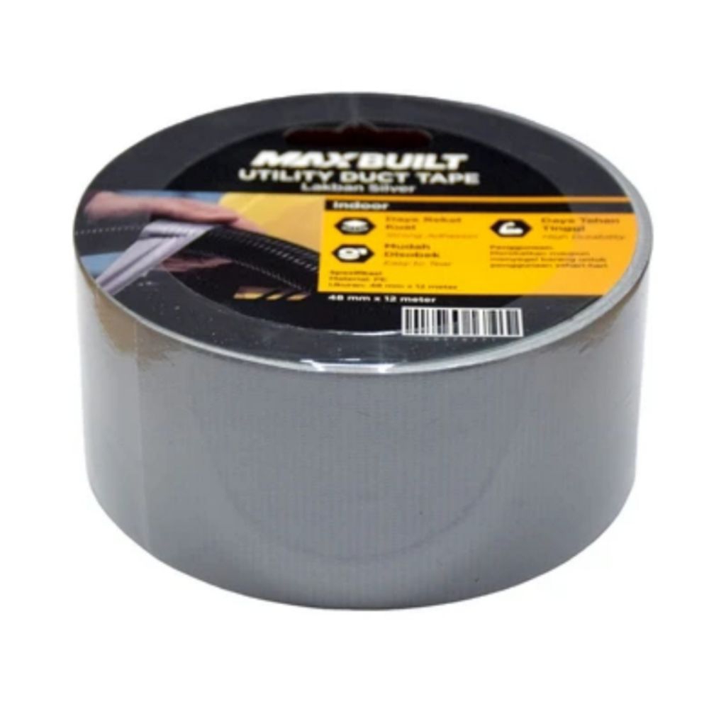 MAXBUILT 12 MTR LAKBAN KAIN 48 MM - SILVER