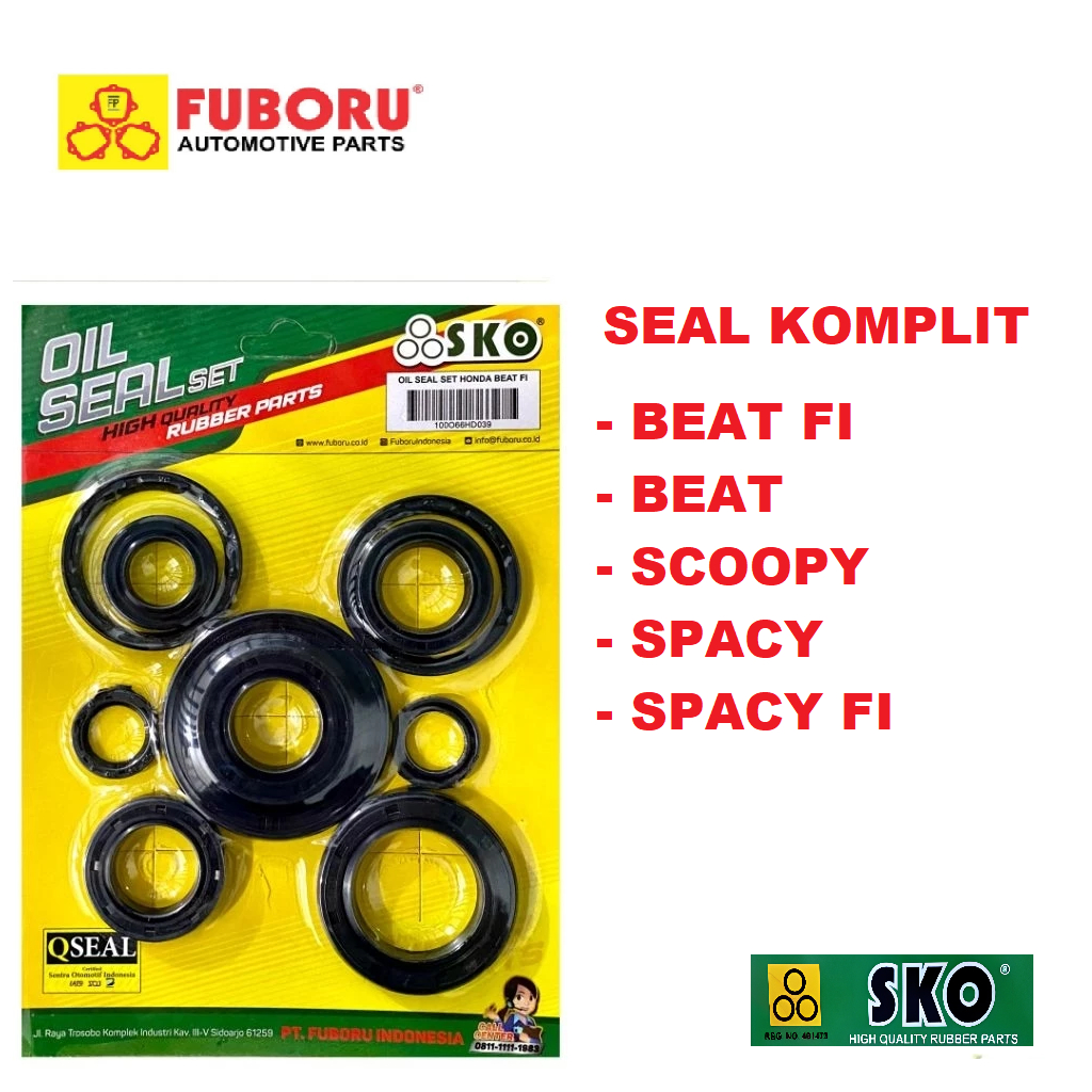 SEAL KOMPLIT HONDA BEAT FI SCOOPY SPACY KARBU BEAT FI SCOOPY FI ORIGINAL FUBORU