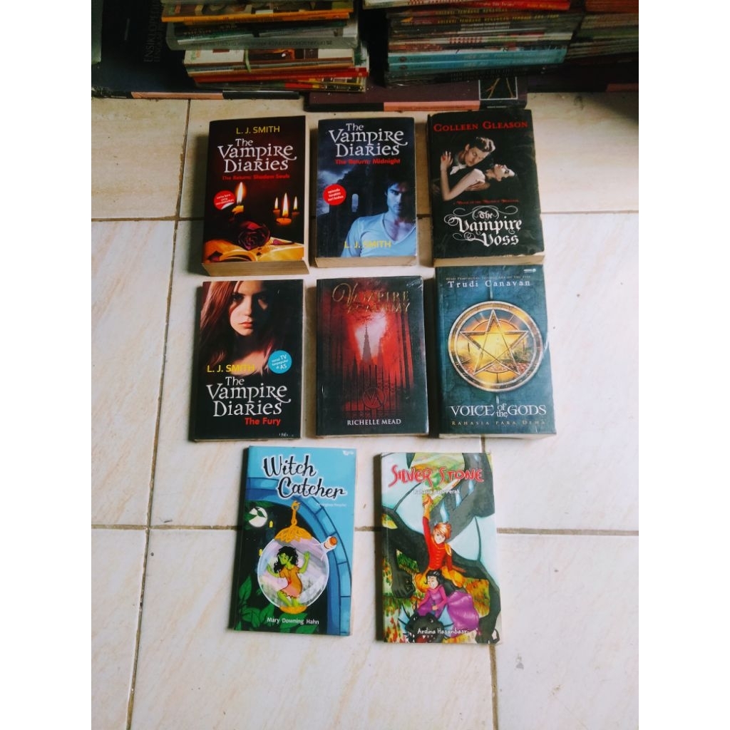 Buku Novel Misteri, THE VAMPIRE DIARIES; The Return Shadow Souls, Return Midnight, The Fury, The VAM