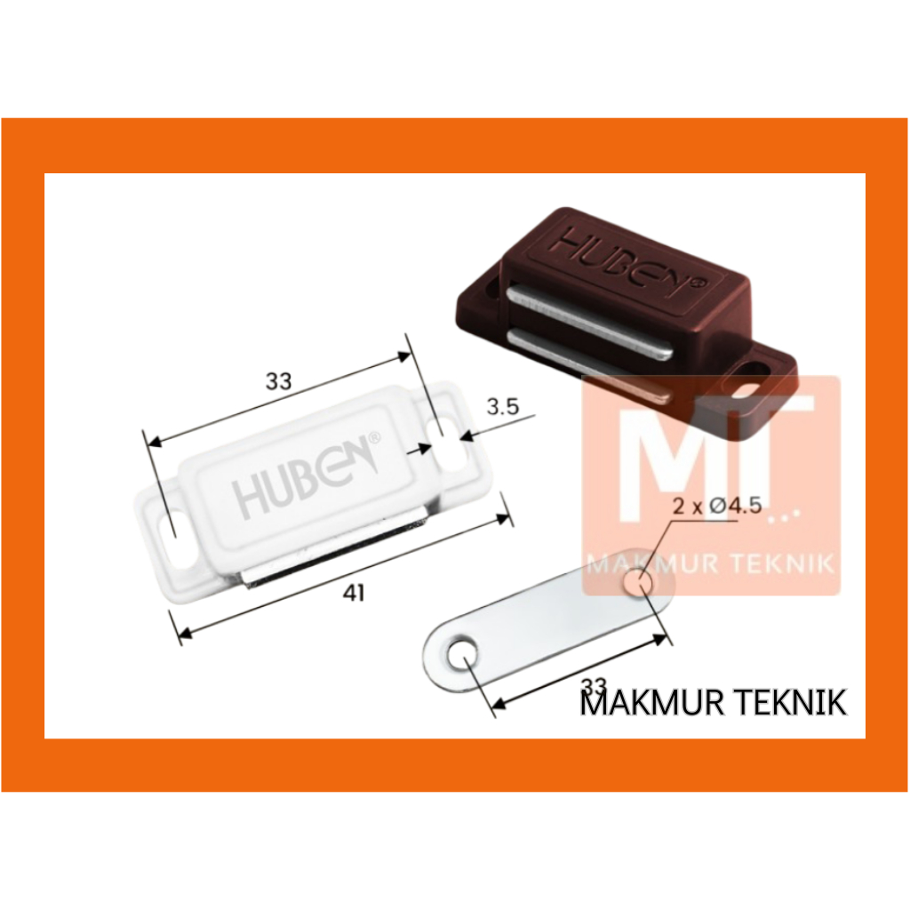 Huben MP-33 Magnet Pintu Lemari, Magnet Pintu Kayu
