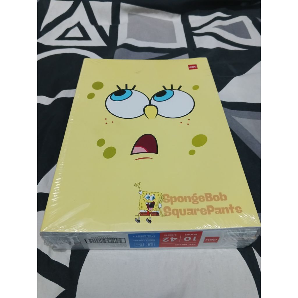 

BUKU TULIS SPONGEBOB 42 LEMBAR BESAR ISI 10, BUKU SEKOLAH PANJANG DELI