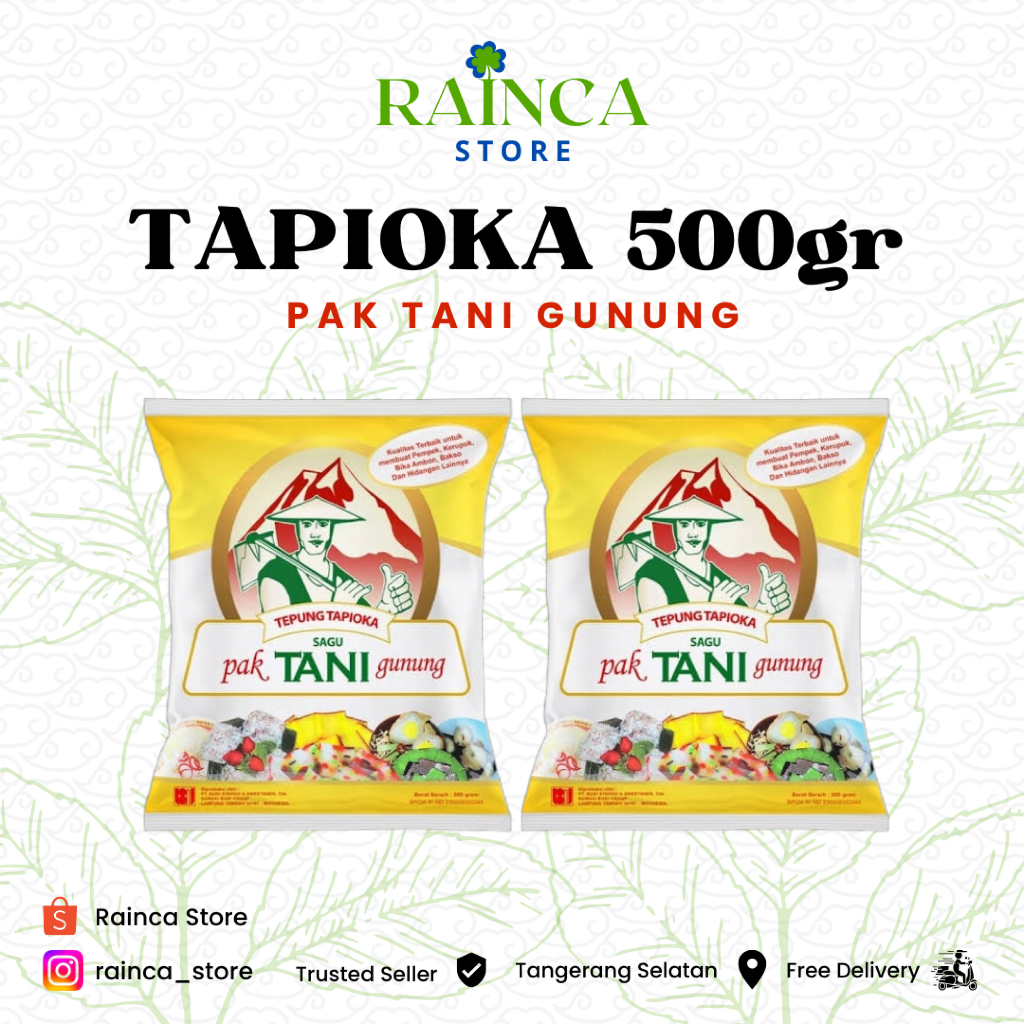 

Pak Tani Gunung Tepung Tapioka 500 gr 1 pcs / 2 pcs Tangerang Selatan