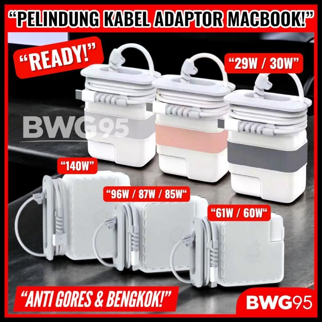 Case Pelindung Adaptor Macbook/ Pelindung Kabel adaptor Macbook Pro Air Macbook Pro Macbook Air 13