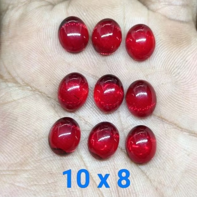 Batu Akik Merah Siam 10 x 8 , Size Kecil